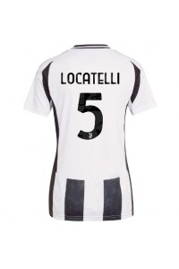 Juventus Manuel Locatelli #5 Voetbaltruitje Thuis tenue Dames 2024-25 Korte Mouw